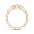 thumbnail image 2 of ANGARA Natural Prong-Set Diamond Curved Ring Wrap in 14K Rose Gold for Women (Size-1.6mm| Color-K| Clarity-I3) | April Birthstone, Birthday, Anniversary, Jewelry Gift for Women | Natural Diamond Ring, 2 of 10