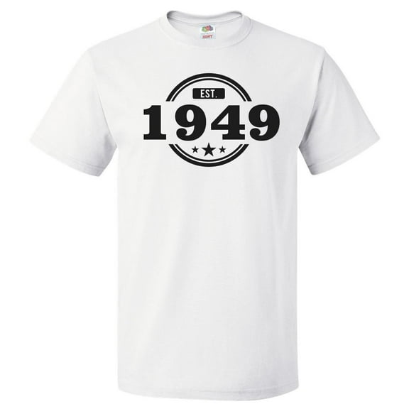 77th Birthday Gift For 77 Year Old Established 1949 T Shirt