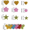 thumbnail image 3 of 8 Pack Glitter EVA Foam Stickers, Colorful Self Adhesive Star Heard Shape Sticker for Classroom Decorations Children's Crafts Creative DIY Scraing Card Making, 3 of 7