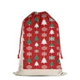 thumbnail image 2 of Christmas Bags Drawstring,Red Christmas Tree and Snowflake Pattern Large Xmas Christmas Gift Bags,Reusable for Xmas and New Year Party Favors and Supplies,27.6" X 19.7", 2 of 5