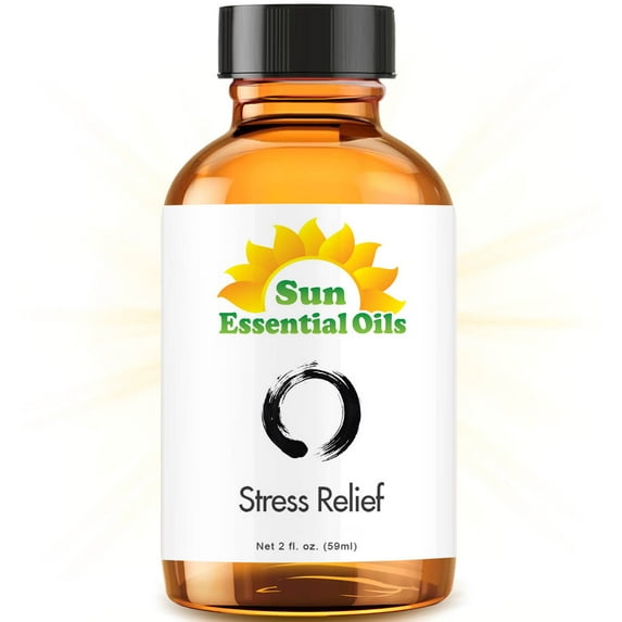 Stress Relief Blend Essential Oil (Huge 2oz Bottle) Bulk Stress Relief Blend Oil - 2 Ounce