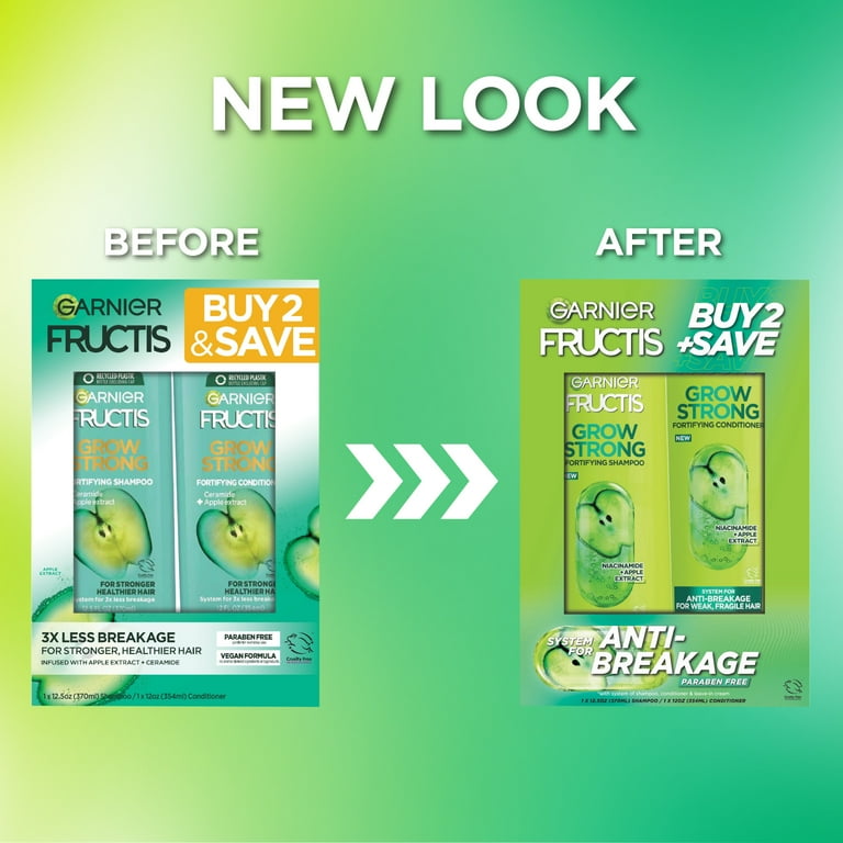 Garnier Fructis Grow Strong Shampoo & Conditioner For Stronger