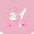 thumbnail image 4 of Inktastic I'm One Cute Unicorn 1st Birthday Boys or Girls Baby Bib, 4 of 4