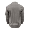 thumbnail image 5 of Yusimy Mens Solid Color Long Sleeve Shirts Casual Classic Button Collar Golf Shirt with Pocket Breathable Fall Clothing, 5 of 7