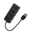 thumbnail image 2 of Mini Adaptador divisor USB Ordenador portátil 1 Arrastre 4 Ordenador portátil PC USB2.0 Hub Indicador LED Interruptor de botón individual Scienceny DZ6581-01, 2 of 2
