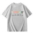 thumbnail image 4 of Vêtements pour Filles Imprimé Chemise à Manches Courtes pour Fillettes Hauts d'Été pour Filles Col Rond Vêtements pour Filles 9-10 Ans Mode pour Filles, 4 of 6