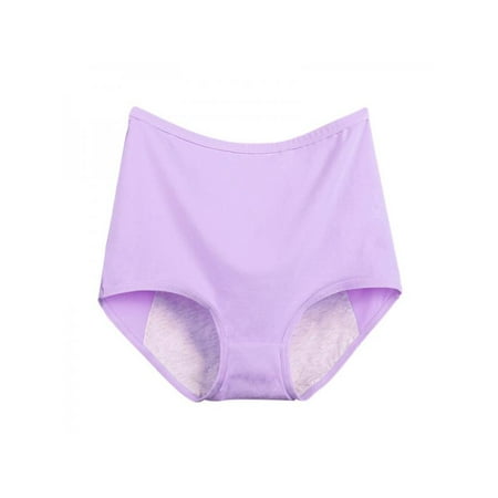 Women's Comfort Covered Cotton Assorted Brief Panty, Menstrual Period