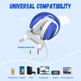 thumbnail image 5 of New Bee Kids Headphones with Microphone Adjustable Headband Headset Foldable Headphones for School, 5 of 12