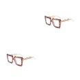 thumbnail image 1 of Guardurnaity Gafas de lectura con lentes antiazules, gafas colgantes de moda con montura grande, gafas de lectura con luz azul de aleación, Tipo 2 2piezas, 1 of 6