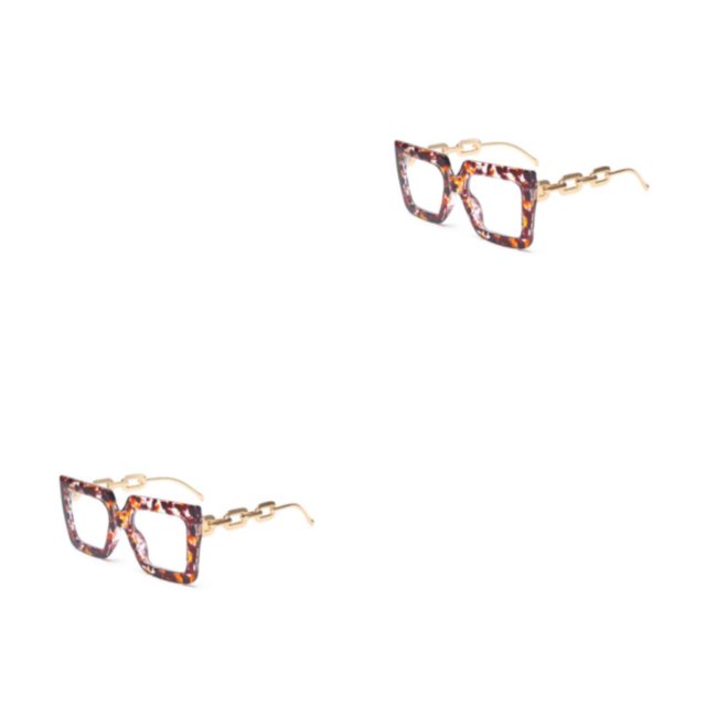 Guardurnaity Gafas de lectura con lentes antiazules, gafas colgantes de moda con montura grande, gafas de lectura con luz azul de aleación, Tipo 2 2piezas