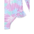 thumbnail image 3 of Wonder Nation Baby and Toddler Girls Long Sleeve Swim Rashguard One-Piece, Size 12M-5T, 3 of 3