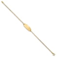 thumbnail image 2 of 14k Yellow Gold Bracelet ID Curb 8.5 mm 7 in Oval, 2 of 3