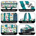 thumbnail image 3 of Teacher Tote Bag,Vivid Colored Dinosaur and Leaf Pattern Teacher Utility Tote Bag,Large Work Tote Bags for Women with Multiple Pockets,Top Zipper Closure,13.8x10.6x6.7 Inch, 3 of 5