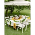 thumbnail image 5 of 52x70 Inch Outdoor Tablecloth with Umbrella Hole Zipper Rectangle Yellow Sunflowers Rectangular Tablecloths Outside Waterproof Summer Spring Country Flowers Patio Table Cloth Cover for Picnic Party, 5 of 8