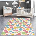 thumbnail image 2 of Area Rug Non-Slip Rug, Art Color Dots Print Carpet, Machine Washable Colorful Rugs For Living Room Non-Shedding Floor Carpet Rugs For Bedroom Dining Room, 2 of 6