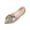 Gold, variant on Women's Pointed Toe Dress Flats,Slip-On Ballet Flat for Women Leather Comfortable Bow Memory Foam Insole for Work Office Lady Shoe
