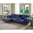 thumbnail image 1 of Sala Modular Sofá Cama Makora de Lino Azul Modelo Duomo Reversible, 1 of 9