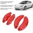 thumbnail image 3 of Caliper Covers, 4Pcs Aluminium Alloy Car Disc Brake Caliper Covers Fit 18 Inch 19 Inch Wheel, Disc Brake Caliper  Covers Left & Right Accessories Refit For Model 3 2017-2023, 3 of 8
