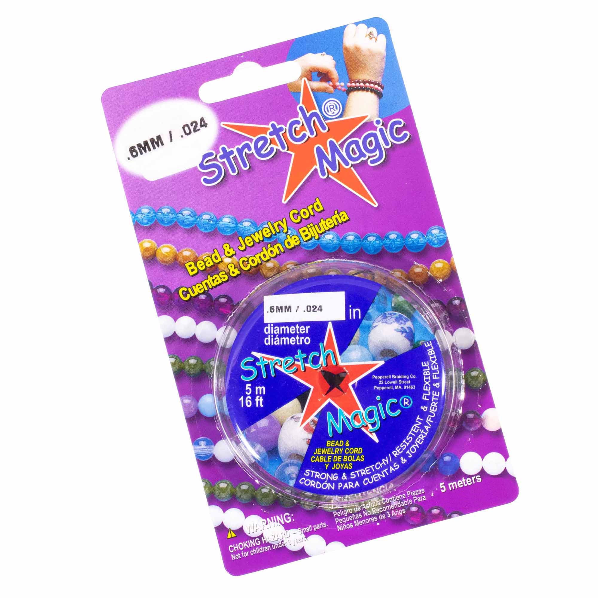 Craft County Stretch Magic Cord for DIY Bracelets, Necklaces, and More