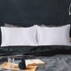 thumbnail image 2 of Funda de almohada de satén sedoso para cabello y piel, fundas de almohada de tamaño estándar, juego de 2 fundas de almohada de satén con cierre de sobre, 2 of 6