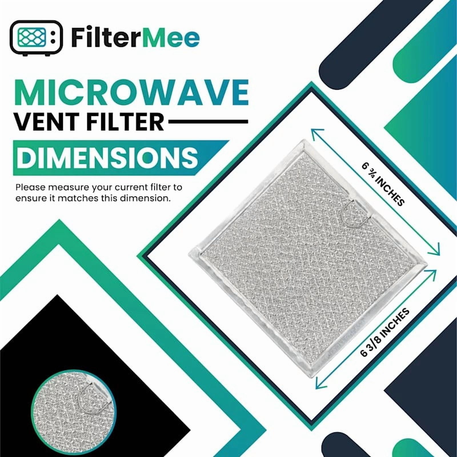 2 Pack FilterMee Brand Microwave Grease Filter Compatible with Samsung DE63-00666A, ME17R1021ES
