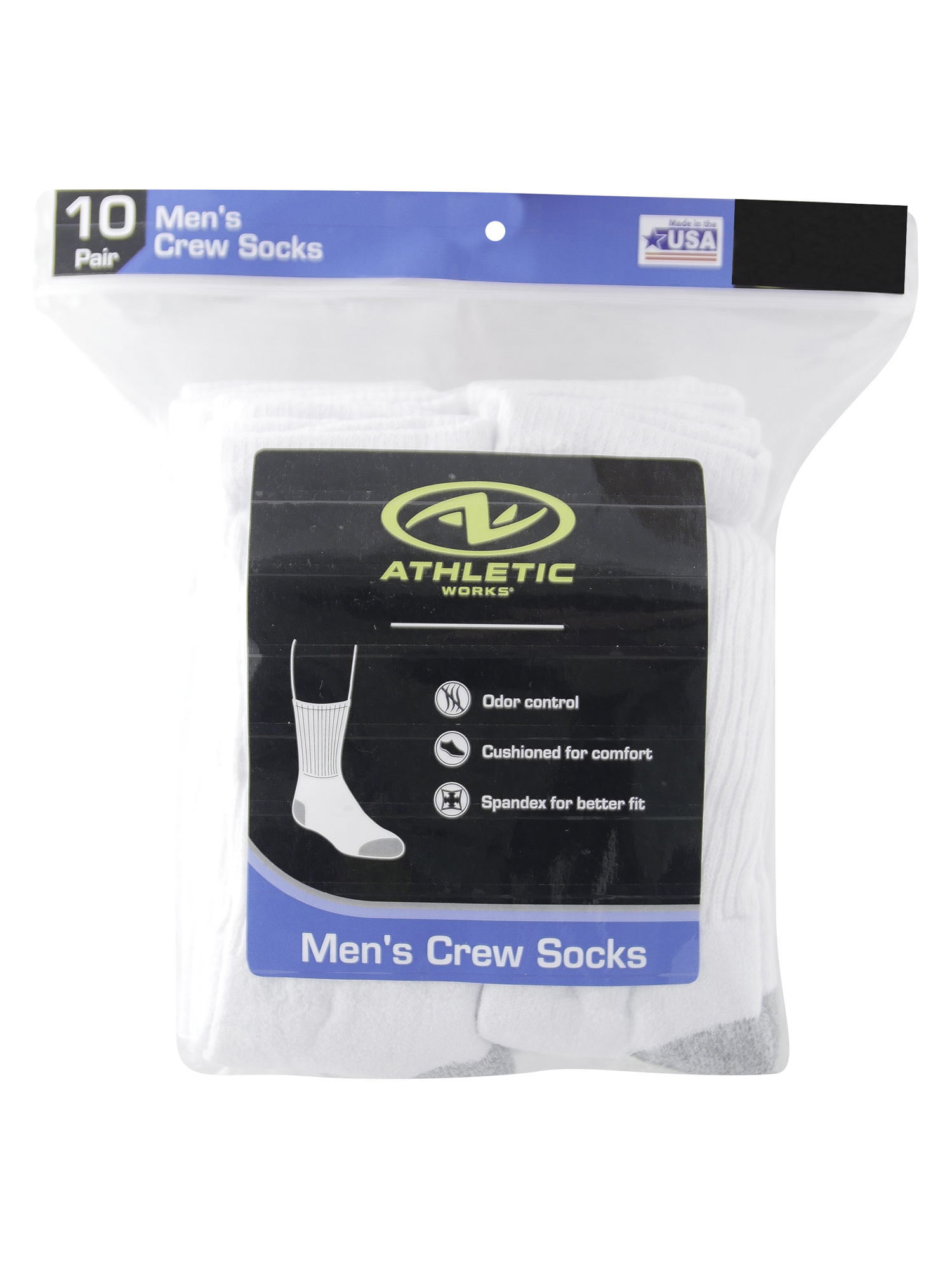 Men's Crew Socks 10-Pack - image 3 of 3
