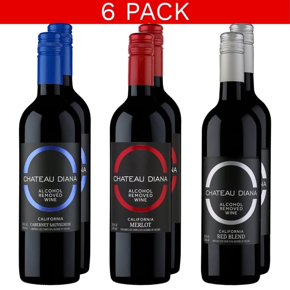 Chateau Diana Zero Alcohol California Red Wine Mix - 6 Pack