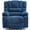 Blue, variant on HSUNNS Widened Recliner Chair with Heat Therapy and Massage Function, Heavy Duty Reclining Mechanism Massage Chair, Elderly Single Sofa with Cup Holders for Bedroom Home Theater, Grey