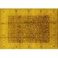 thumbnail image 1 of Ahgly Company Indoor Rectangle Oriental Yellow Industrial Area Rugs, 2' x 3', 1 of 4