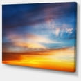 thumbnail image 2 of Sunset Dramatic Yellow Sky Clouds - Seashore Canvas Art Print, 2 of 4
