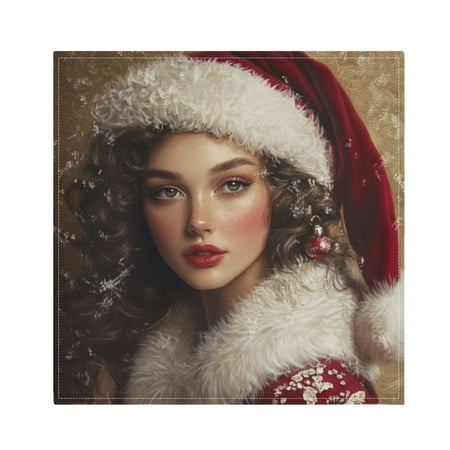 

Napkin Satin Napkin 20*20Inchx4 Kitchen Towel Dinner Plate Towel Decorative Towel Napkin Tea Towel Suitable For Kitchen Table Christmas Beauty Pictures