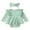 Army Green, variant on Bagilaanoe Newborn Baby Girl Rompers Dress Fly Sleeve Bodysuits + Headband 3M 6M 9M 12M Infant Lace Patchwork A-line Dresses