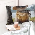 thumbnail image 4 of Fotbe Cat In Sun Hat Funda de Almohada Decorativa Estilo Occidental, Lujo en Algodón, Fundas para Almohadas King, Cojín Estampado para Decoración del Hogar-14"x20", 4 of 6