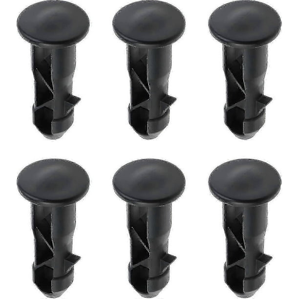 3 Pairs Hinge Bolts Hinge Pins For Trash Can Lid Bins To Fit 240/120/100/60l Outdoor Dustbins, 65mm X 18mm, Black Plastic