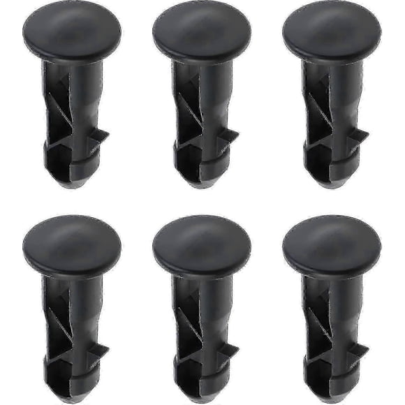 3 Pairs Hinge Bolts Hinge Pins For Trash Can Lid Bins To Fit 240/120/100/60l Outdoor Dustbins, 65mm X 18mm, Black Plastic