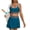 Green, variant on Bikini Sets for Women 2 Piece Boyshort Bikini Set Beaded Halter Triangle Swimsuit with Shorts Skirts