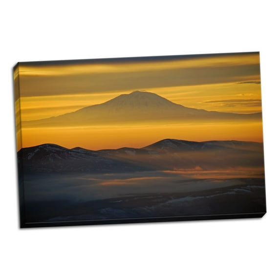 Gango Home Decor Rainier Sunset III by Brian Kidd (Ready to Hang); One 36x24in Hand-Stretched Canvas