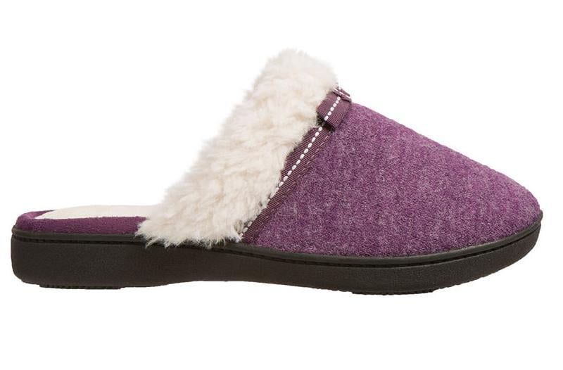 isotoner slippers purple