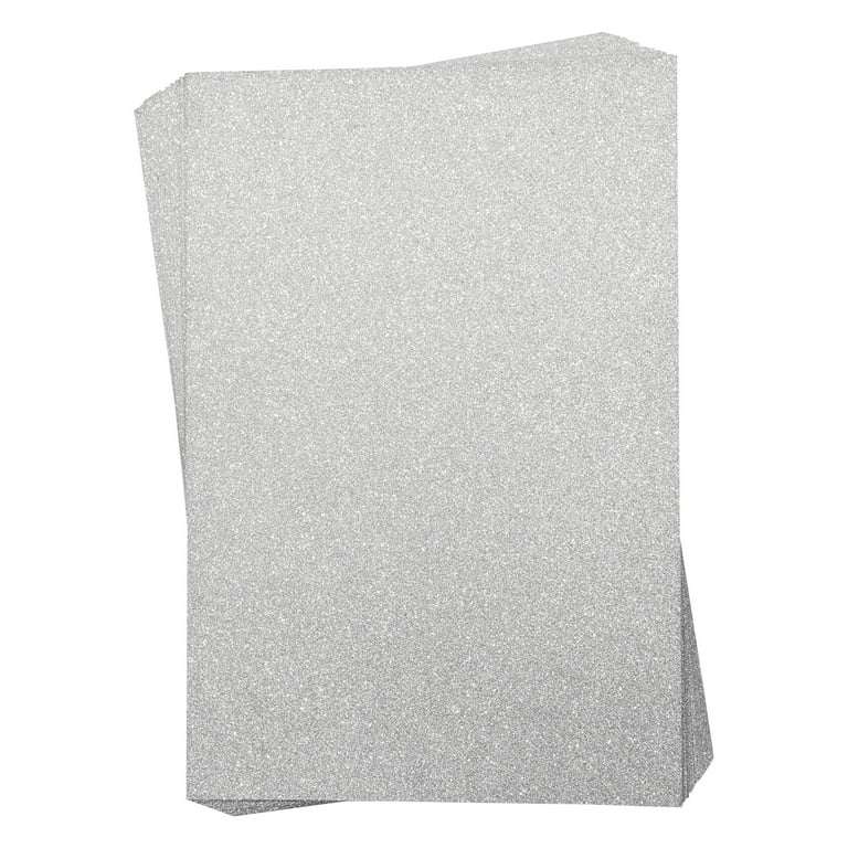 Glitter Cardstock White Glitter Sheets 24 1/8 x 24 1/8 81# Cover Sheets