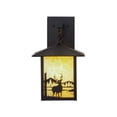 thumbnail image 3 of Meyda Tiffany 159117 Seneca 15" Tall Wall Sconce - Black, 3 of 6