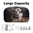 thumbnail image 3 of Skull Hard Drive and Cord Storage Organizer PC Case, Waterproof Oxford Cloth Electronic Organizer Travel Case, Outdoor Small Storage Box, 5.9x9.44x3.14 in., 3 of 6