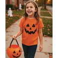 thumbnail image 4 of Tstars Jack O' Lantern Spooky Pumpkin Face Shirt - Kids Halloween Tee for Boys, Girls & Youth Large Orange, 4 of 8