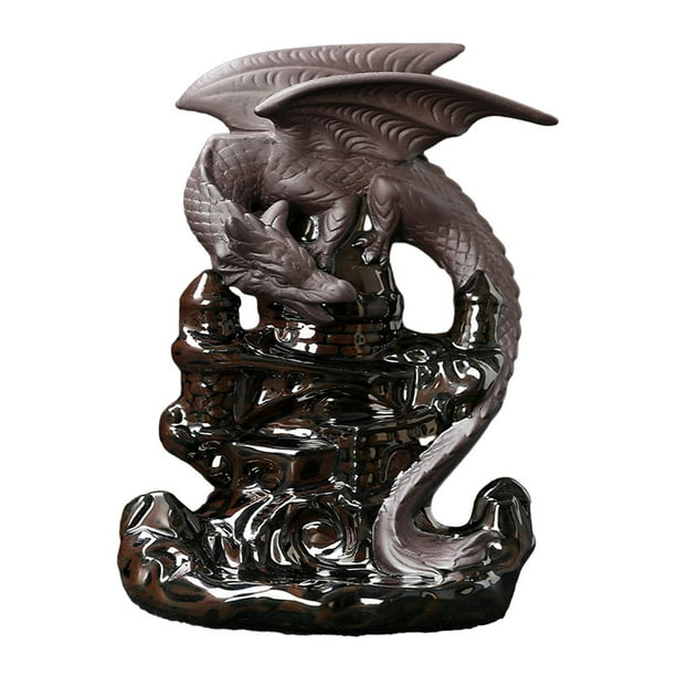 Chazcool Quemador De Incienso Mano Buda, Soporte Incienso Reflujo De Cascada, Quemador De Cerámica Incienso Para Decoración Del Hogar, Meditación, Relajación, Oficina, Yoga, Regalo