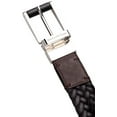 thumbnail image 2 of Ermenegildo Zegna Men's Braided Leather and Cotton Weave Belt (48US / 120EU, Dark Brown), 2 of 7
