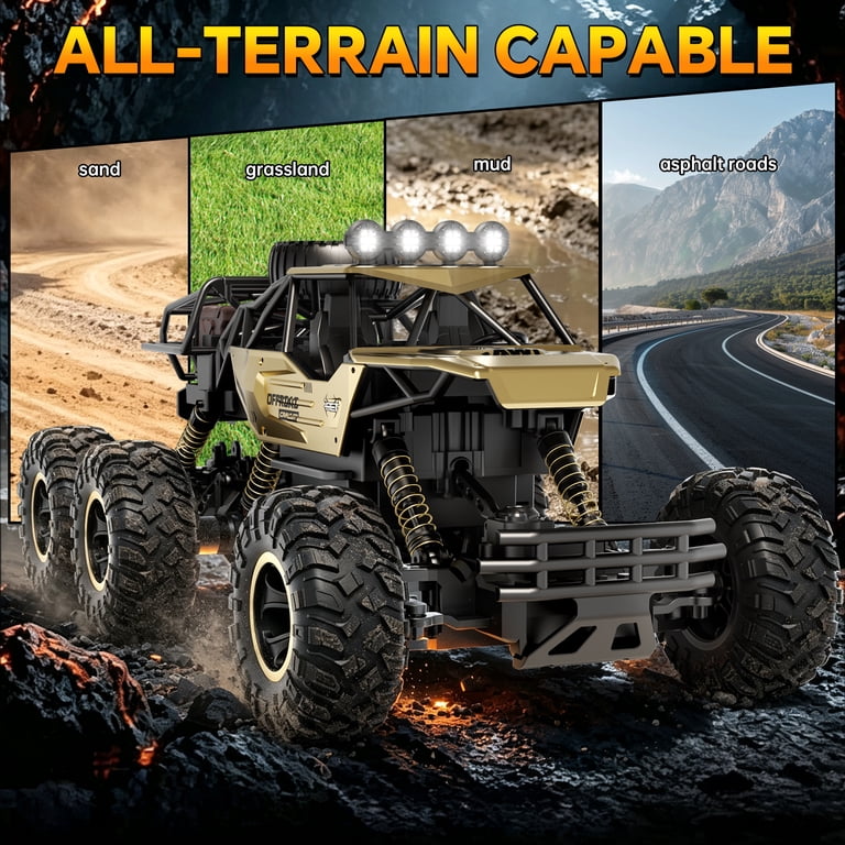 BKAXH 1:10 Remote Control Rock Crawler Truck with LED Lights photo 5