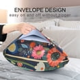 thumbnail image 4 of Yayeee Pillowcase King Size Set of 2 Satin Wrinkle Resistant Pillow Case, Large Colorful Flowers, 4 of 7