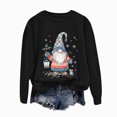 thumbnail image 4 of Towmus Christmas Sweatshirts for Women Funny Santa Xmas Tree Graphic Sweatshirt Loose Casual Pullover Tops, 4 of 6