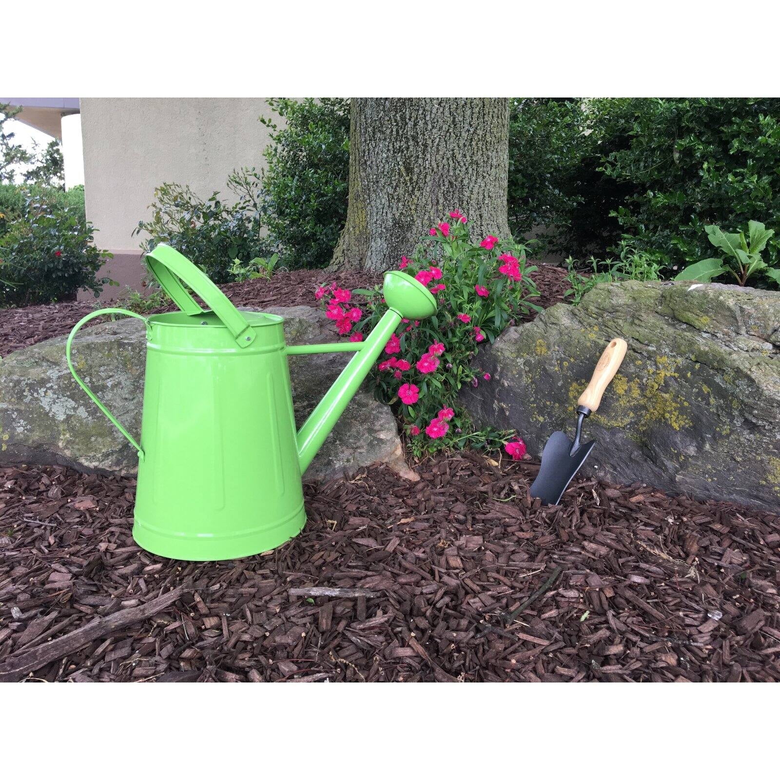 Tierra Garden 2.1 Gallon Green Metal Watering Can