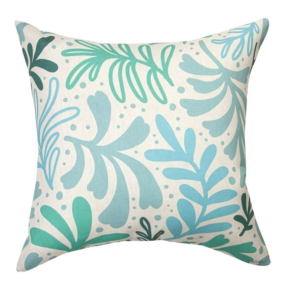 Manual Weavers Under the Sea Square Throw Pillow - 18" - Blue and Green