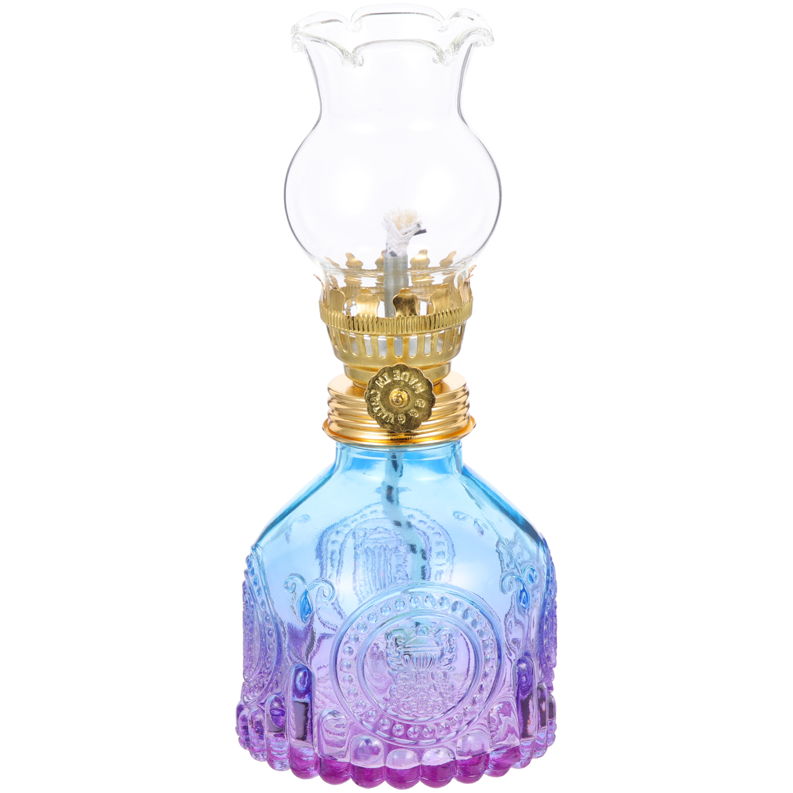 Bestonzon Clear Kerosene Lamp Indoor Kerosene Lamp Glass Kerosene Lamp